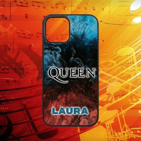 S vlastným menom - Queen logo - iPhone obal 