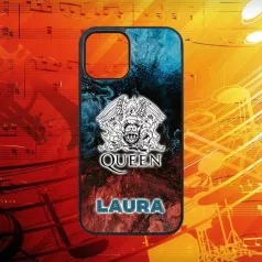 S vlastným menom - Queen ikon logo - iPhone obal 