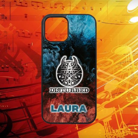 S vlastným menom - Disturbed logo - iPhone obal 