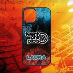 S vlastným menom - Twenty One Pilots logo - iPhone obal 