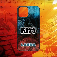 S vlastným menom - Kiss logo - iPhone obal 