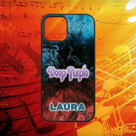 S vlastným menom - Deep Purple logo - iPhone obal 