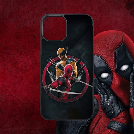 Deadpool a Wolverine Okrúhle logo - iPhone obal 