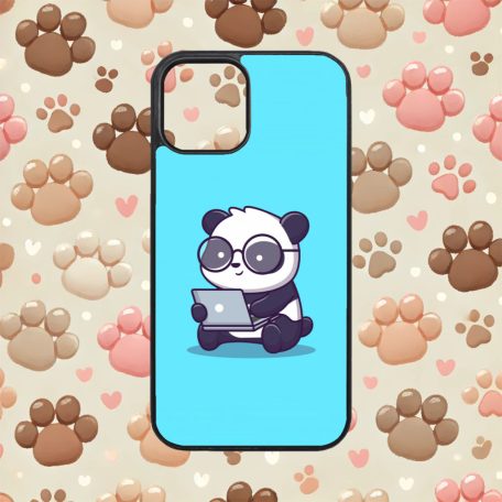Medvedíky - Working Panda - iPhone obal 