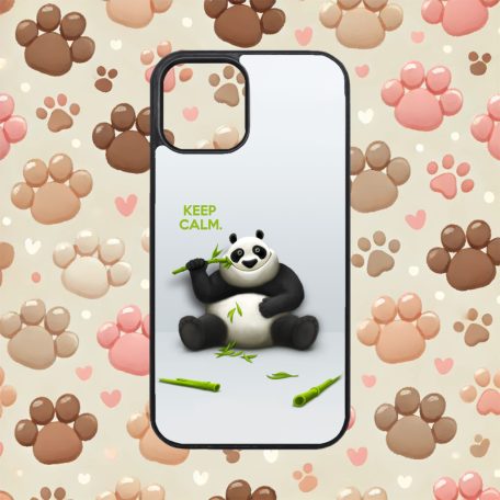 Medvedíky - Keep Calm Panda - iPhone obal 