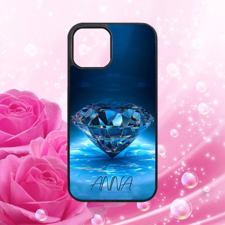 "S vlastným menom - Štýlové baby - Nebeská modrá žiara - iPhone obal 