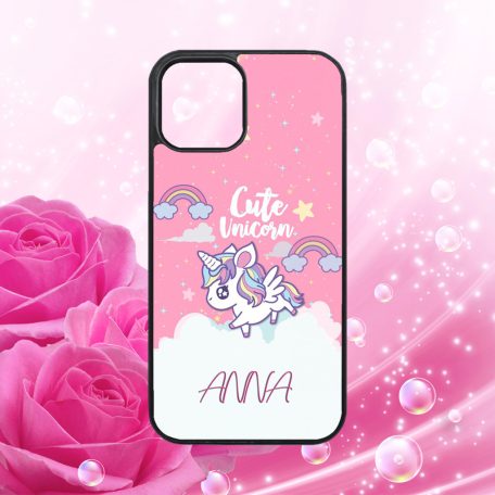 "S vlastným menom - Štýlové baby - Kawaii jednorožec - iPhone obal 