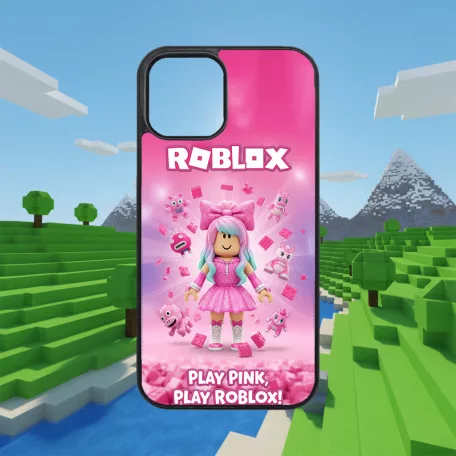 Roblox - Play pink, play Roblox - iPhone obal 