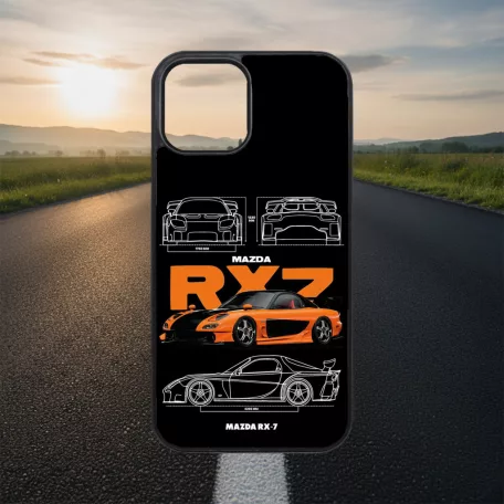Legendárne autá - Mazda RX7 - iPhone obal 