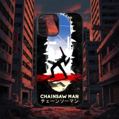 Chainsaw Man - Silhouette City - iPhone obal 