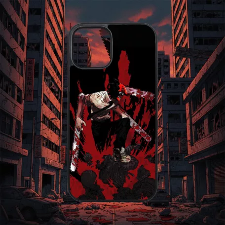 Chainsaw Man - Denji Grunge - iPhone obal 