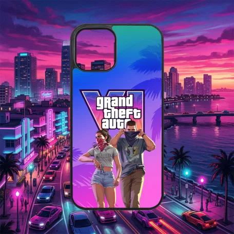 Grand Theft  Auto - GTA VI  Jason & Lucia - iPhone obal 