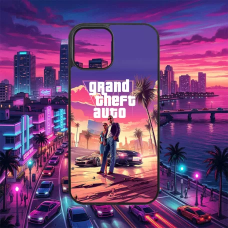 Grand Theft  Auto - GTA VI beach - iPhone obal 