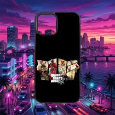Grand Theft  Auto - GTA V postavy - iPhone obal 