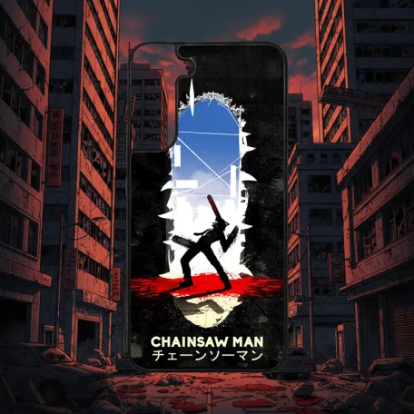 Chainsaw Man - Silhouette City - Samsung obal