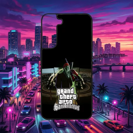 Grand Theft  Auto - GTA San Andreas logo - Samsung obal