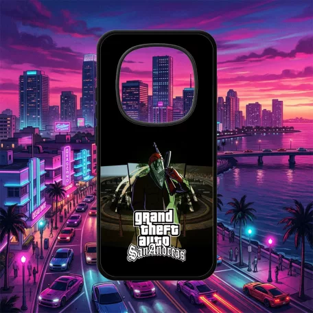 Grand Theft  Auto - GTA San Andreas logo - Xiaomi obal